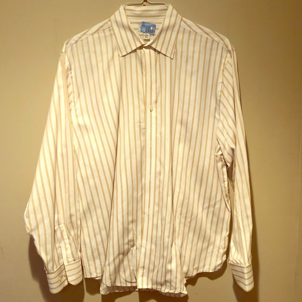 Striped long sleeved button down men’s or women’s